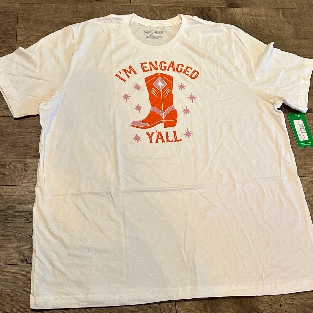 I’m Engaged Y’all 👢, Tipsy Elves shirt - Picture 3 of 7